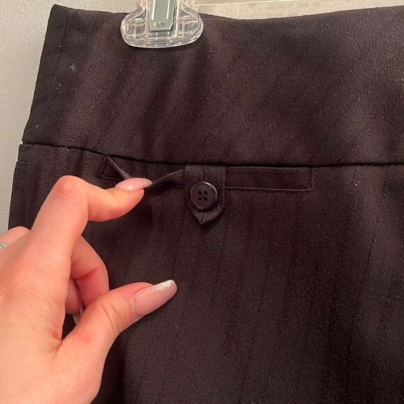 Joe Benbasset Charlotte Women's Black Line Patterned Slacks Pants Size Junior 5L - Picture 7 of 9